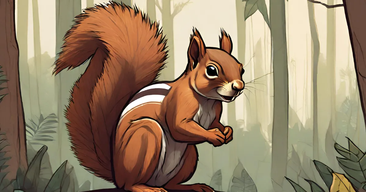 how the squirrel got its three stripes